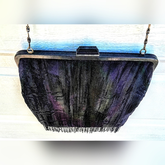 VTG.DKNY SAMPLE EVENING CROSSBODY CRUSHED VELVET ONE-OF-A-KIND - Picture 3 of 5